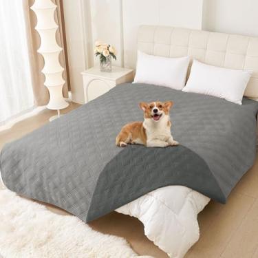 Imagem de hyha Cobertor impermeável para cães, cobertor reversível para cama de animal de estimação, capa de sofá macia para cães lavável, capa de sofá impermeável para sofá de cachorro, gatos, protetor de