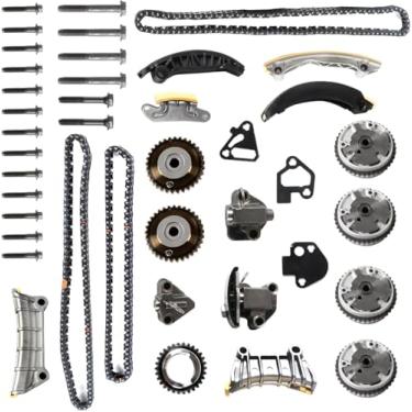 Imagem de Kit de corrente de sincronização do motor com roda dentada VVT [compatível com DOHC, V6 3.0L 3.2L 3.6L] Compatível com LaCrosse 2007-2016, G6 G8 Torrent 2008-2009, ATS CTS SRX XTS 2013-2015
