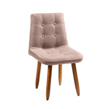 Imagem de Cadeira Poltrona Jade Sala Estar Penteadeira Veludo Rose