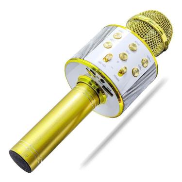 Imagem de Microfone Bluetooth Karaoke Sem Fio Youtuber Reporter