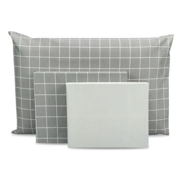 Imagem de Lençol Solteiro 3pçs Elástico Estampado Percal 180 Fios 2025 - Bem Me 