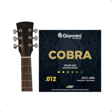 Imagem de Gianinni Encordoamento Violão Folk Aço C/Bolinha