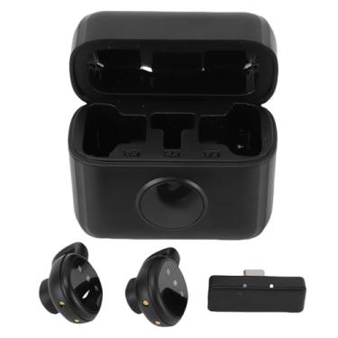 Imagem de ASHATA Microfone de Lapela Sem Fio, Microfone Mini Com Estojo de Carregamento, Microfone de Lapela Sem Fio 2.4G Com Redução Ativa de Ruído para Criadores de Conteúdo Podcast Streaming