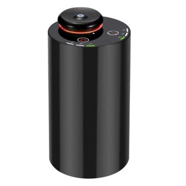 Imagem de KONCHILE Difusor de óleo essencial sem água, luz LED de 7 cores, mini máquina de ar perfumada alimentada por bateria, difusor de névoa de aromaterapia para casa, quarto, carro, escritório, preto