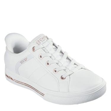 Imagem de Skechers Tênis feminino sem cadarço Arcade-Ease-n Hands Free Slip-ins, Branco, 40