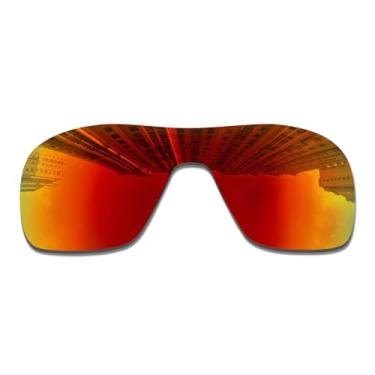 Imagem de Wetnenss Lentes de substituição para óculos de sol Oakley Turbine Rotor OO9307/1,5 mm polarizadas/fáceis de instalar (vermelhas)