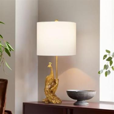 Imagem de Luminária de mesa LED de luxo contemporânea, inspirada na criatividade americana, ideal para sala de estar, quarto, escritório, casa de campo ou hotel (Estilo 217)