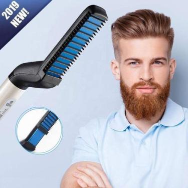 Imagem de Chapinha Alisadora Modeladora BARBA E Cabelo Masculino Homens - Markel