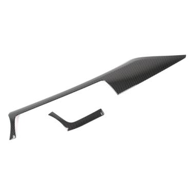 Imagem de Painel de painel de painel central de carro para BMW Série 3 4 F22 F30 F31 F32 F33 F34 F36 328i 320i 335i 330i 435i 420i 430i 440i 425i Acessórios de direção esquerda (textura de fibra de carbono)