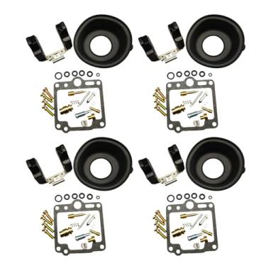 Imagem de Conjunto de 4 kits de reparo de carburador diafragma de pino flutuante adequado para YAMAHA FJ1200 1986-1987 FJ1100 1984-1985