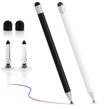 Imagem de Caneta Stylus para telas sensíveis ao toque, disco magnético SSS·GRGB universal de alta sensibilidade e precisão capacitiva para iPhone/iPad Pro/Mini/Android/Tablets/Surface/Samsung/Galaxy/PC (pacote