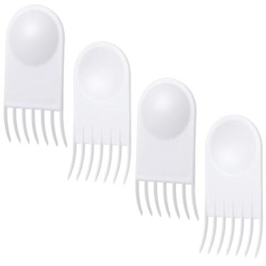 Imagem de LXUEJIE 4 peças de ferramentas de limpeza de vegetais, garfo, ferramenta de picador de cebola para salada, cortador de frutas e vegetais, pente de limpeza para a maioria dos picadores de vegetais