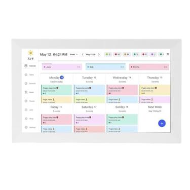 Imagem de Zopsc Calendário Digital Inteligente, Organizador Familiar de 15,6 Polegadas Com Tela Sensível Ao Toque, Sincronização WiFi, Porta-retratos HD, Programação Codificada por Cores, (1)