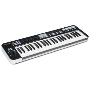 Imagem de Controlador MIDI Samson Graphite Com 49 Teclas 4 Pads e Visor LCD