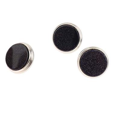 Imagem de Almencla 3 peças de metal trompete dedos botões de válvula cobre peças de instrumento de latão DIY, A