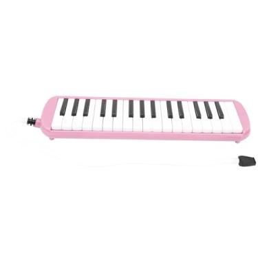 Imagem de SPYMINNPOO Melodica de 32 Teclas ABS Preto Fosco Com Bocal de Corneta para Iniciantes Instrumento de Sopro de 32 Teclas para Educação e Prática Musical (Rosa)