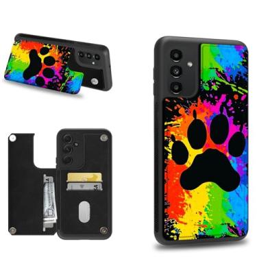 Imagem de Dikoer Capa carteira para Samsung A16 5G com compartimentos para cartão de crédito e proteção de silicone macio à prova de choque com compartimentos para cartão para Samsung Galaxy A16 5G de 6,7