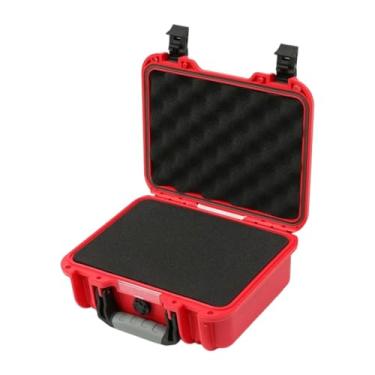 Imagem de RNXRZANK Estojo Rígido à Prova D'água para Ferramentas, Ideal para Viagens. Caixa de Armazenamento Portátil E a Impactos para Equipamentos, Inst, Vermelho, Tamanho real