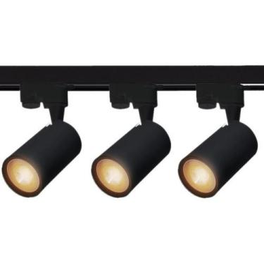 Imagem de Kit Spot Para Trilho - Led - Alumínio - Preto - 110V/220V - Inspire