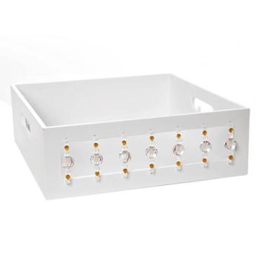 Imagem de Bandeja Pedras Bege Quarto Bebê Infantil Menina Menino - Potinho de me