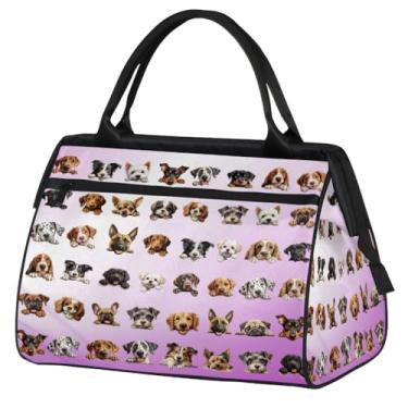 Imagem de Sacola abstrata de flor de abelha pequena para o fim de semana para mulheres e homens, bolsa de viagem dobrável, leve, esportiva, academia, impermeável, mala de mão, bolsa de fim de semana para