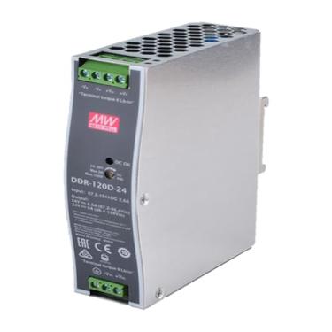 Imagem de Mean Well 120W Fonte De AlimentaçãO Para RáDio Amador Dc-Dc Tipo Trilho Din Fonte De Energia Ininterrupta Para Jogos 24V 5A (DDR-120D-24 24V/5A/120W/DIN Rail Power)