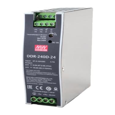 Imagem de Mean Well 240W Fonte De AlimentaçãO Para Computador De Bancada Tipo Din Rail Dc-Dc Sfx Psu Pc Fonte De AlimentaçãO Totalmente Modular 24V 10A (DDR-240D-24 24V/10A/240W/DIN Rail Power)