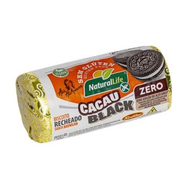 Imagem de Biscoito cacau black recheado sabor baunilha kodilar 90g