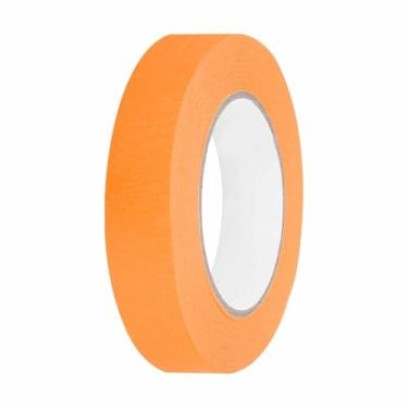 Imagem de HARFINGTON Fita adesiva colorida de 2,5 cm x 54,6 jardas papel crepe universal fita adesiva colorida para pintura artística faça você mesmo artesanato etiquetagem selagem, laranja