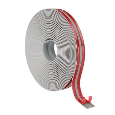 Imagem de PATIKIL Protetor de canto de parede de 2 cm x 6 m, protetor de borda autoadesivo de canto de parede, acabamento de moldagem flexível para bancada de teto, cinza