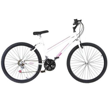 Imagem de Bicicleta Aro 26 Feminino Aço Carbono Freio V Break Ultra Bikes, Branc