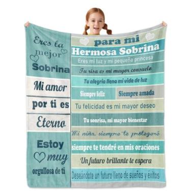 Imagem de Cobertor NEXVSGL, sobrinha, presente em espanhol, flanela de 50x60cm