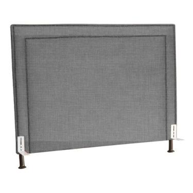 Imagem de Cabeceira Cama Box Quarto Casal 140cm Viviane Linho - Estopar, Linho C