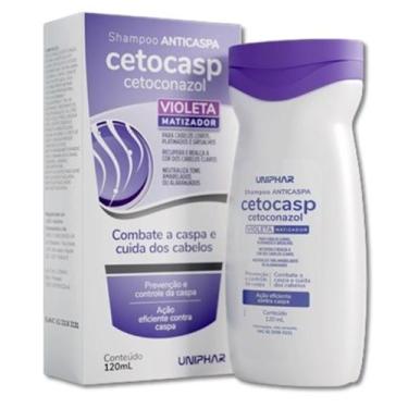 Imagem de Shampoo Anticaspa e Matizador CETOCASP 120ML - Uniphar