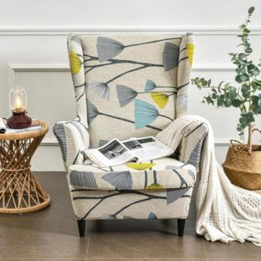 Imagem de Capa de poltrona com encosto macio, capas de cadeira lavável, protetor de móveis, tecido elástico, para sala de jantar, escritório, decoração de casa, sala de estar - tipo 26||Tamanho regular