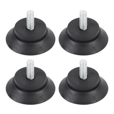 Imagem de Generic Pés de Borracha Antiderrapante Ventosa Protetor Parafuso Fixação para Móveis Piso Equipamentos Fitness 4pcs