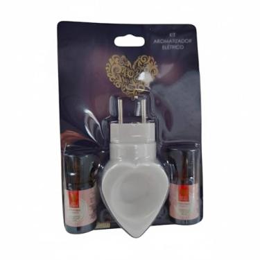 Imagem de Kit Difusor Elétrico + 2 Essências Aromáticas Floral Brisa Branco