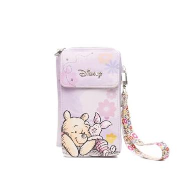Imagem de Wondapop Carteira transversal Disney Ursinho Pooh e leitão bolsa de pulso para celular