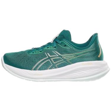 Imagem de ASICS Tênis de corrida feminino Gel-Cumulus 26, Azul-petróleo/menta pálida, 34