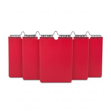Imagem de Caderno Planner com Capa em PU, 90 Folhas, 95 g/m², Páginas para Preenchimento Diário, Seções de Prioridades, Agenda do Dia, Tarefas e Horários para Refeições, 22,5x15,7cm (5, Vermelho)