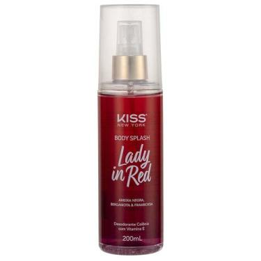 Imagem de Body Splash Lady in Red Kiss New York Perfume Corporal - Kiss NY, 200m