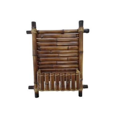 Imagem de Suporte Parede p/Plantas em Bambu Floreira Jardineira Sisal