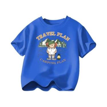 Imagem de Camiseta De Algodão Para Meninos Com Estampa De Urso De Pelúcia Explor