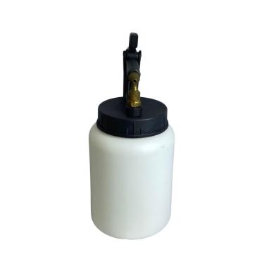 Imagem de Pistola para Pintura Ar Direto, 500ml, Aço e PP, Branco e Preto, Bico 1,1mm, Alimentação por Sucção, 18,5cm x 8cm