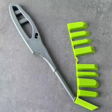 Imagem de Raspador de ângulo de cola de vidro manual, ferramenta de calafetagem, raspador de selante multiangular, ferramenta de remoção de argamassa para banheiro e cozinha