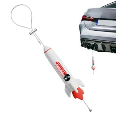 Imagem de Pulseira Anti-Estática para Carro | De Cinto Com Design De Foguete 3D Em Relevo | Faixa Anti Estático Ajustável Para Carro - Para Condução Segura De Veículos Como Caminhão SUV E