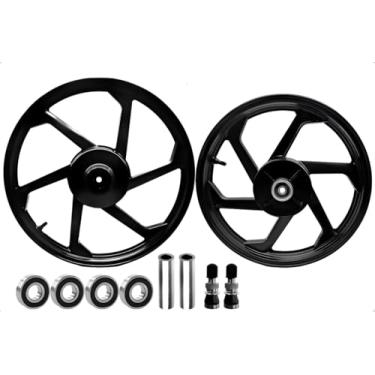 Imagem de Par Roda Liga Leve 6 Palitos Biz 125 Biz 110 Biz 100 13/15