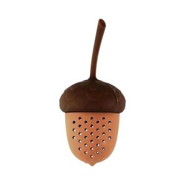 Imagem de Coador de saquinho de chá de bolota de silicone 1 unidade - acessório 
