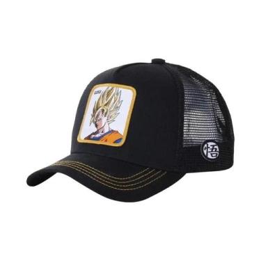 Imagem de Boné De Malha Ajustável Masculino Com Bordado Dragon Ball Buu Goku, Es