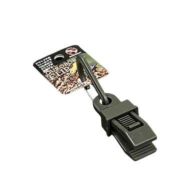 Imagem de OUROBOROS Acessórios de acampamento, clipes de lona, para acampamento, caminhada (oliva, 1 peça)